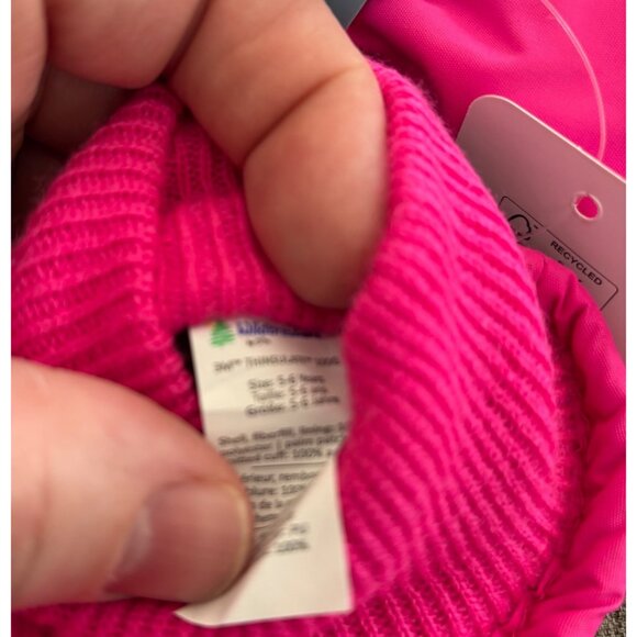 NWT Windbreakers Pro Gear Thinsulate Mittens Pink Size 5-6Y - Picture 4 of 4
